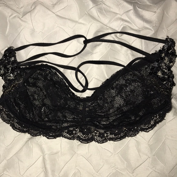 Lace cross-back bandeau - Picture 2 of 3